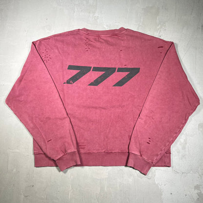 777 Brand Jesus Burgundy Crewneck Size XL NEW x18204