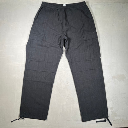 18 East Black Cotton Cargo Pants Size XL USED x18215