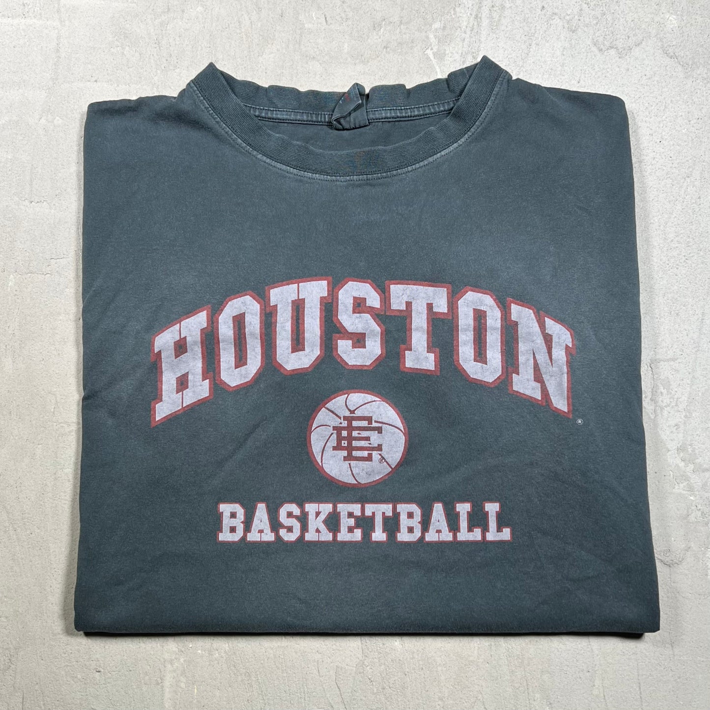 Eric Emanuel EE Houston Basketball Black Tee Size Large USED x18211