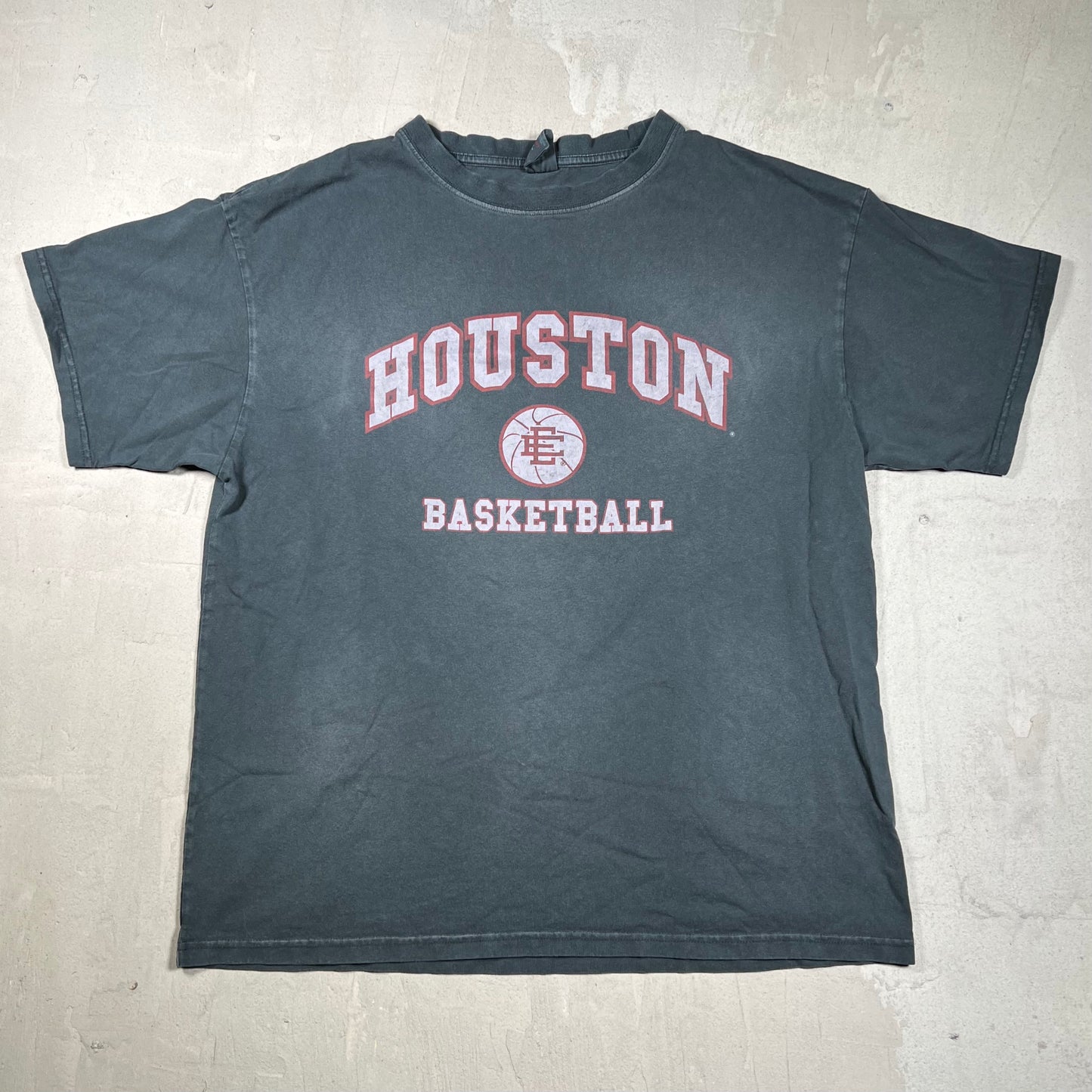 Eric Emanuel EE Houston Basketball Black Tee Size Large USED x18211