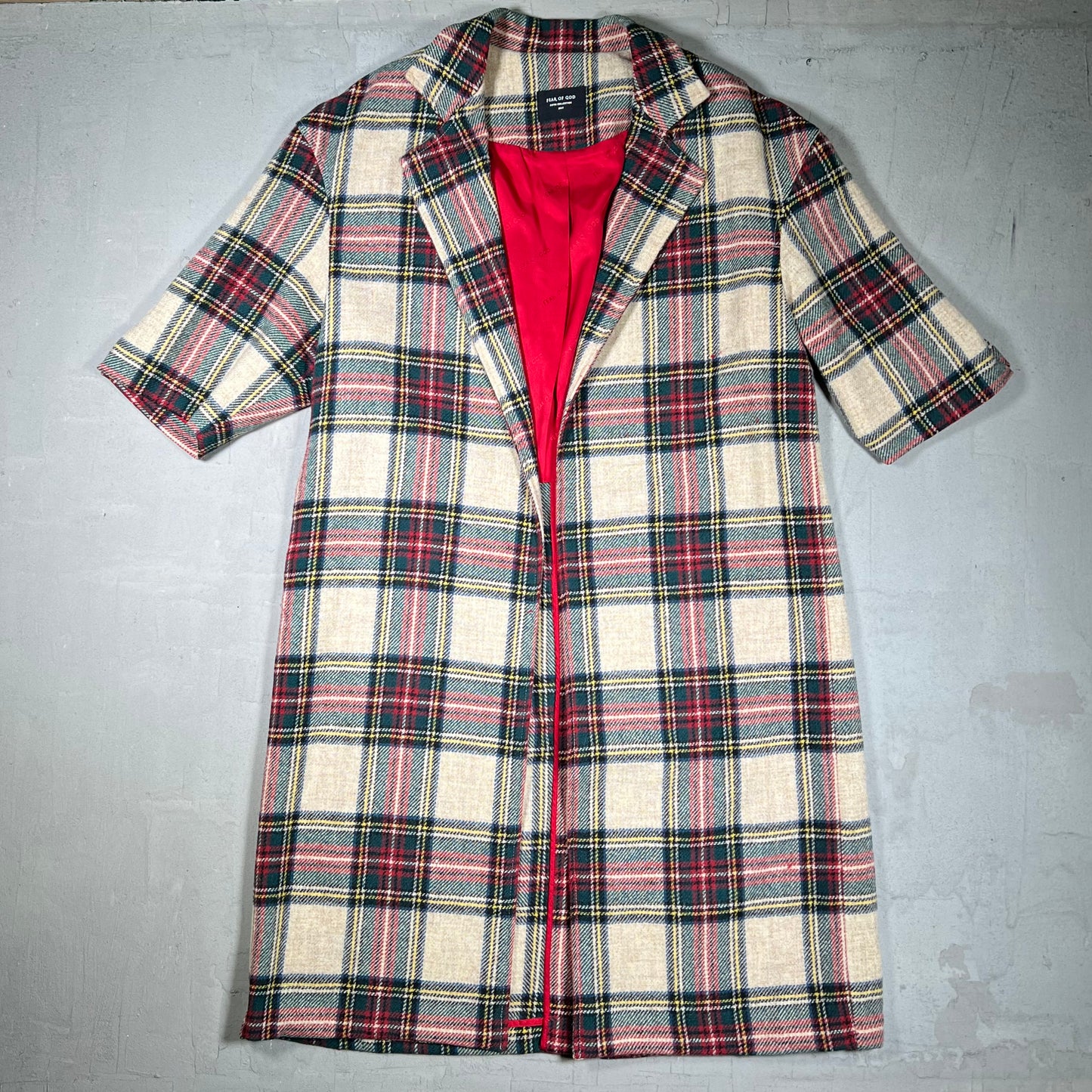 Fear of God Fifth Collection Plaid Short Sleeve Jacket Size Large USED x18214