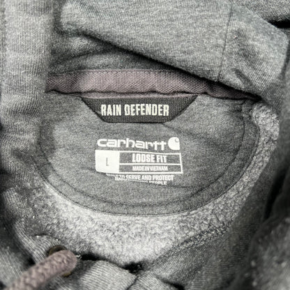 Y2K Carhartt "BNG Transport" Grey Hoodie Size Large USED v19923