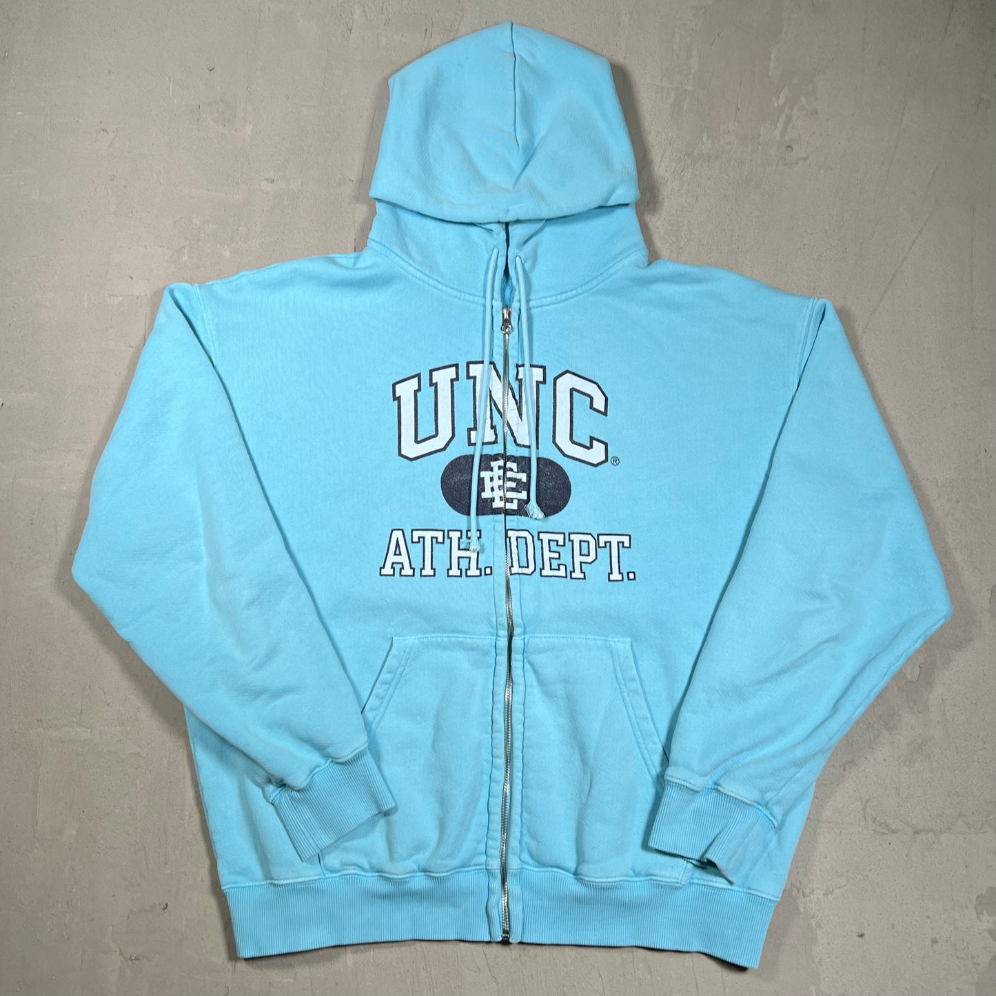 Eric Emanuel EE UNC Blue Zip Up Hoodie Size XL USED x18210
