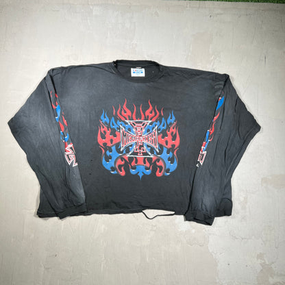 HMDD RWB Chopper Cross Flame Black Longsleeve Size XXL NEW x18219