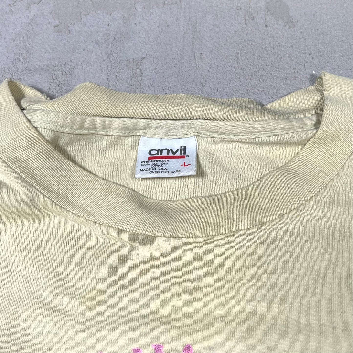 1996 Porno For Pyros Good God Urge Tour Yellow Tee Size Large USED v19926