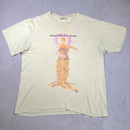 1996 Porno For Pyros Good God Urge Tour Yellow Tee Size Large USED v19926