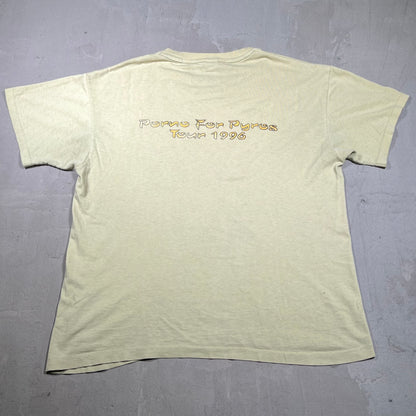 1996 Porno For Pyros Good God Urge Tour Yellow Tee Size Large USED v19926
