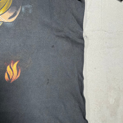 1996 Taz Fire Fighter Black Tee Size XL USED v19927