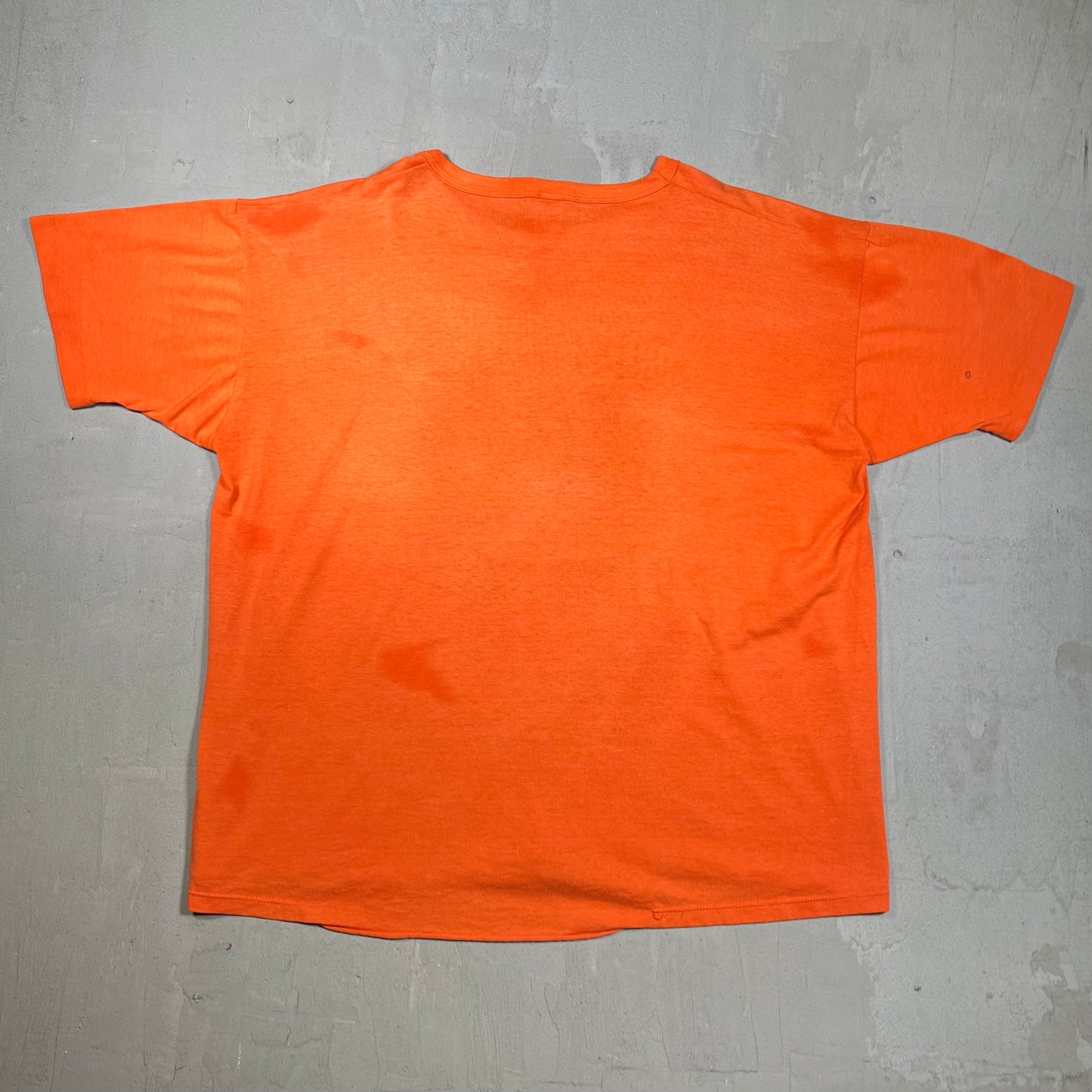 1990s Croton Harmon Alumni Classic Orange Tee Size XXL USED v19928