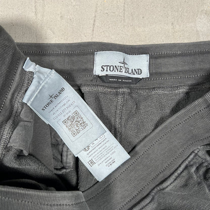 Stone Island Washed Black Cargo Sweatpants Size 3XL USED x18222