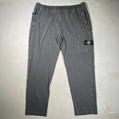 Stone Island Washed Black Cargo Sweatpants Size 3XL USED x18222