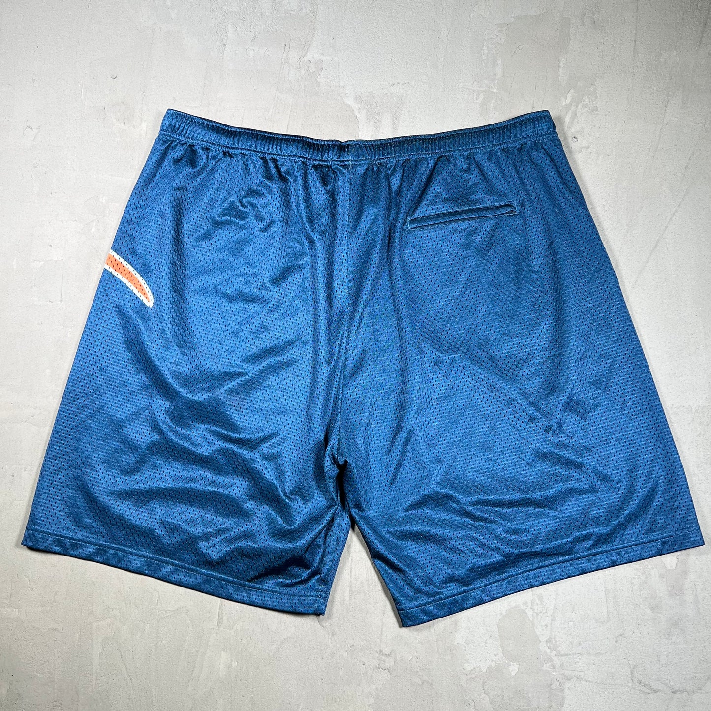 Supreme Big Script Blue/Orange Mesh Shorts Size XXL USED x18220