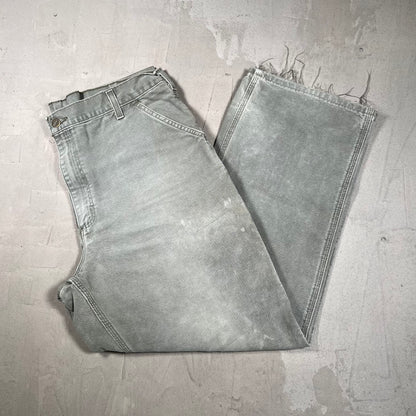 Y2K Carhartt Olive Green Workwear Pants Size 38x30 USED v19956
