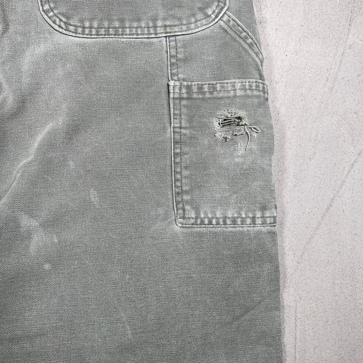 Y2K Carhartt Olive Green Workwear Pants Size 38x30 USED v19956