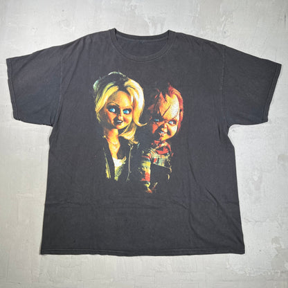 The Bride of Chucky Movie Promo Black Tee Size XL USED v19942