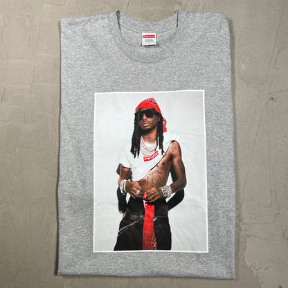 Supreme Playboi Carti Grey Tee Size Large USED x18239