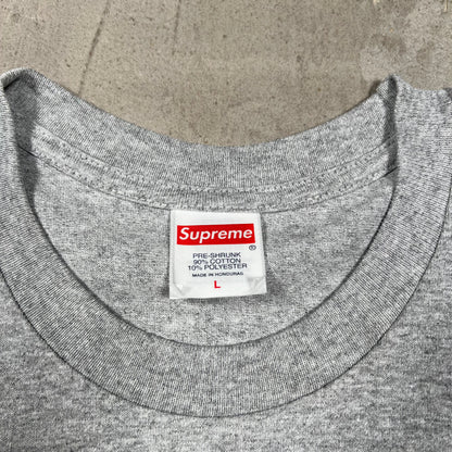 Supreme Playboi Carti Grey Tee Size Large USED x18239