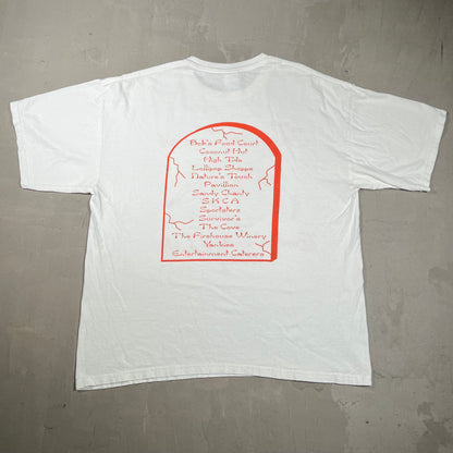 2007 Monster Crawl On The Lake White Tee Size XL USED v19943