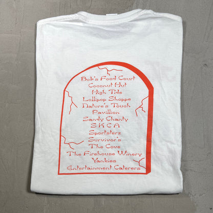 2007 Monster Crawl On The Lake White Tee Size XL USED v19943