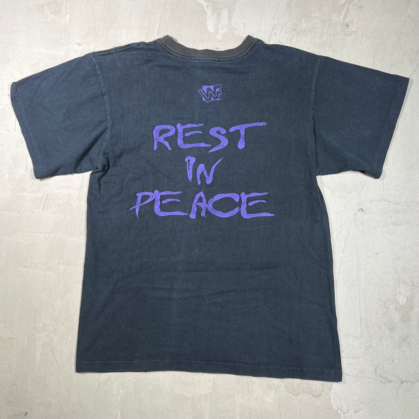 1998 Undertaker "Rest in Peace" Black Tee Size Small USED v190950