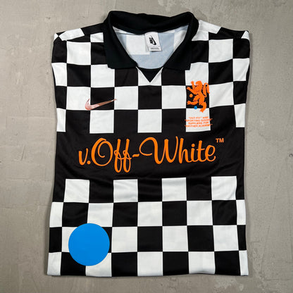 Nike Off White MMW Mercurial Longsleeve Jersey Size Large USED x18245