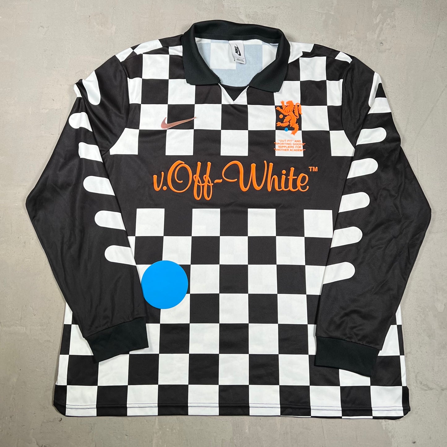 Nike Off White MMW Mercurial Longsleeve Jersey Size Large USED x18245