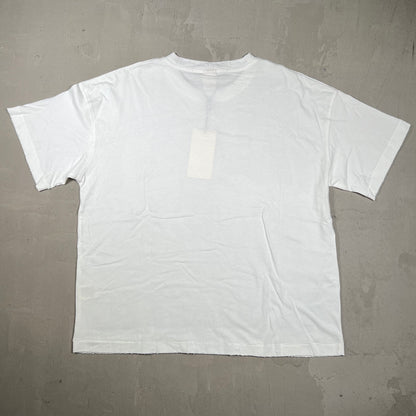 Vale Big Dog Rhinestone White Tee Size Large NEW x18232