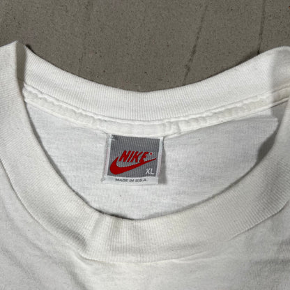 1990s Nike Air Jordan "Jamming Frequency" White Tee Size XL USED v19961