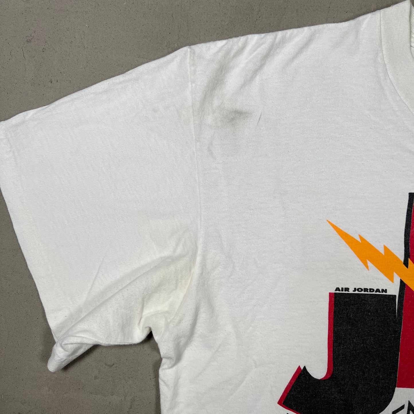 1990s Nike Air Jordan "Jamming Frequency" White Tee Size XL USED v19961