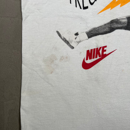 1990s Nike Air Jordan "Jamming Frequency" White Tee Size XL USED v19961