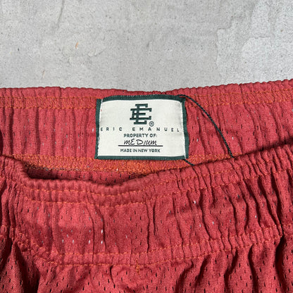 Eric Emanuel EE Red Shorts Orange Logo Size Medium USED x18243