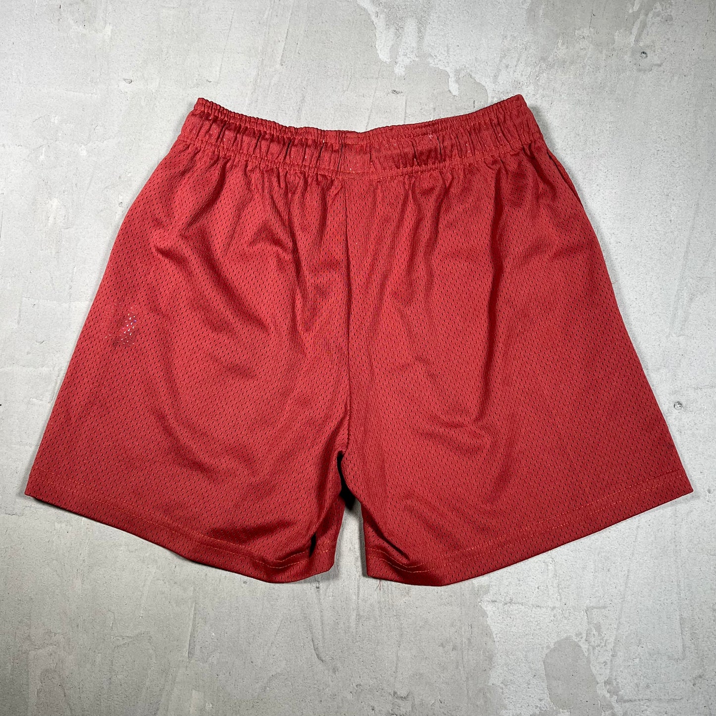 Eric Emanuel EE Red Shorts Orange Logo Size Medium USED x18243