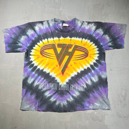 1991 Van Halen Tie Dye "Carnal Knowledge" Tee Size XL USED v19931