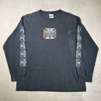 1990s West Coast Choppers Black Longsleeve Size Large USED v19946