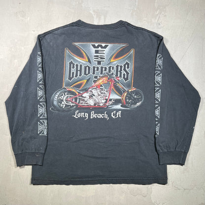1990s West Coast Choppers Black Longsleeve Size Large USED v19946