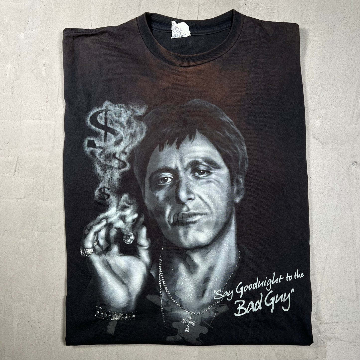 Y2K "Pro Pope" White Tee Size Large USED v19963