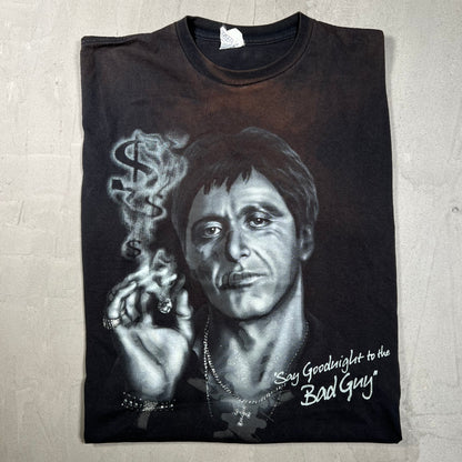 Y2K "Pro Pope" White Tee Size Large USED v19963