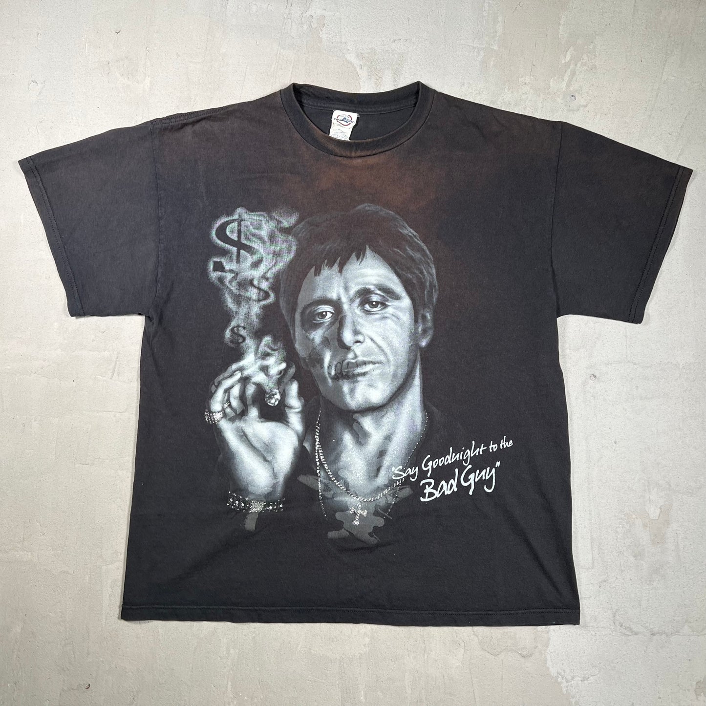 Y2K "Pro Pope" White Tee Size Large USED v19963