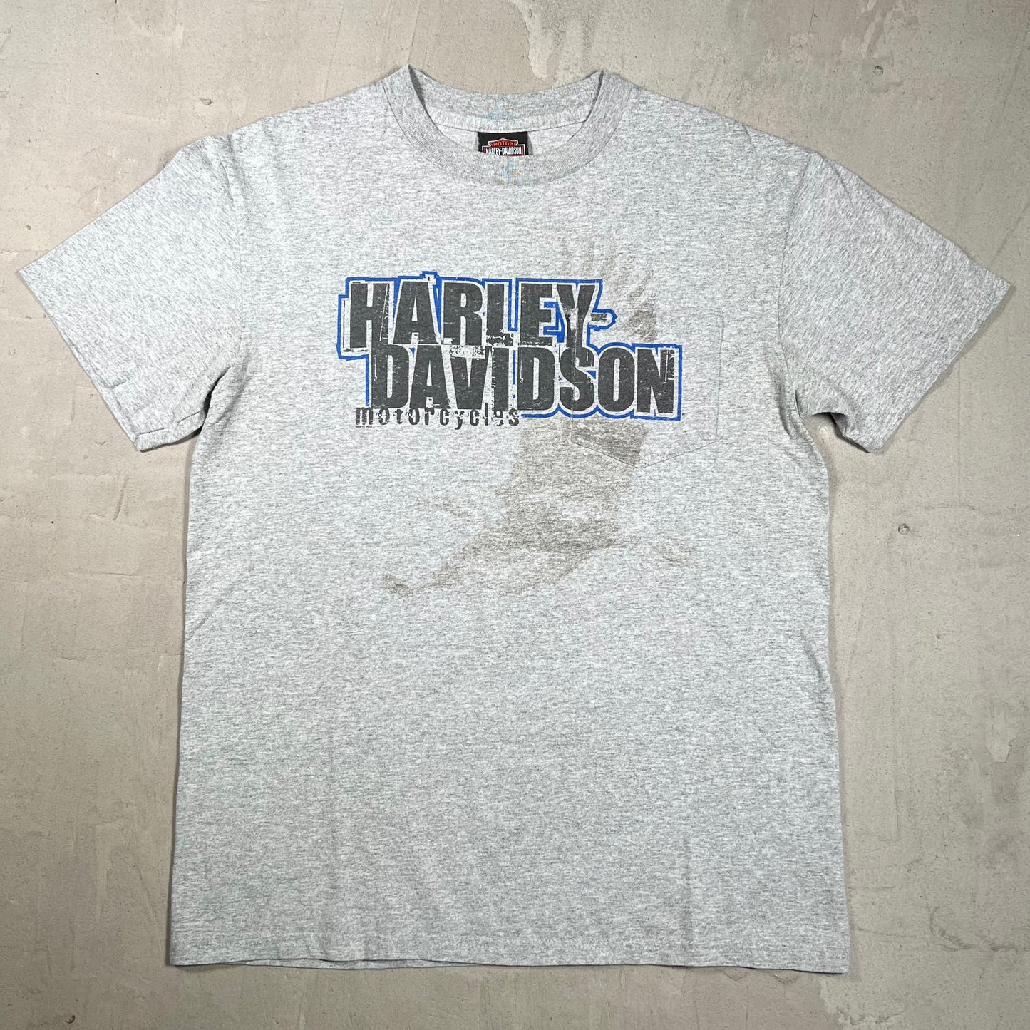2011 Harley Davidson Grey Pocket Tee Size Medium USED v19952