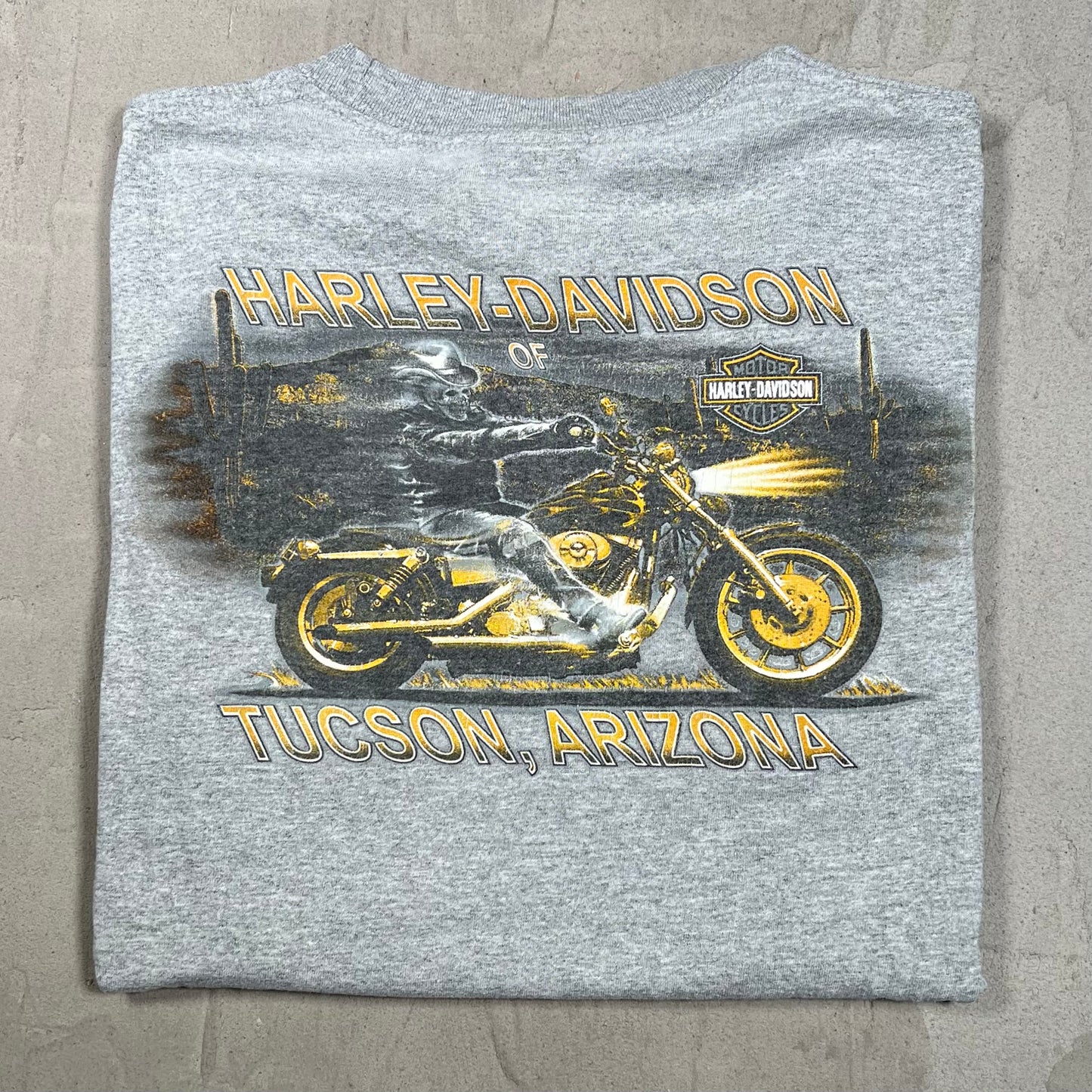 2011 Harley Davidson Grey Pocket Tee Size Medium USED v19952