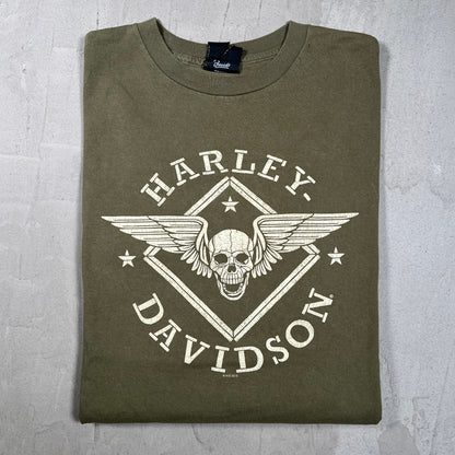 2015 Harley Davidson Olive Longsleeve Size Medium USED v19953
