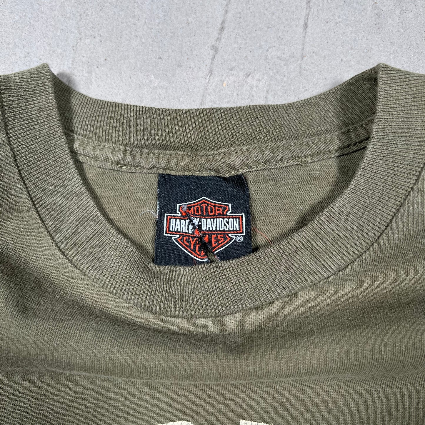 2015 Harley Davidson Olive Longsleeve Size Medium USED v19953