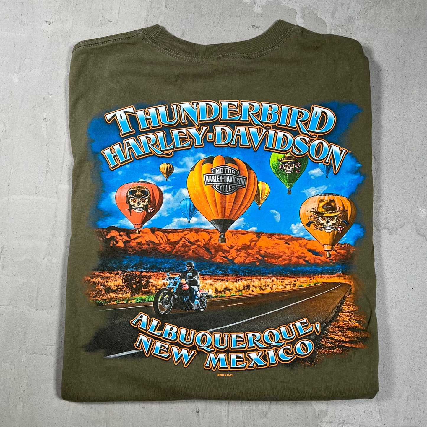 2015 Harley Davidson Olive Longsleeve Size Medium USED v19953