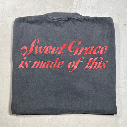 Holy Scars Redeem The World Washed Black Tee Size Large USED v19945