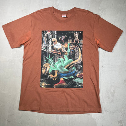 Supreme T Rex Brown Tee Size Large USED x18240