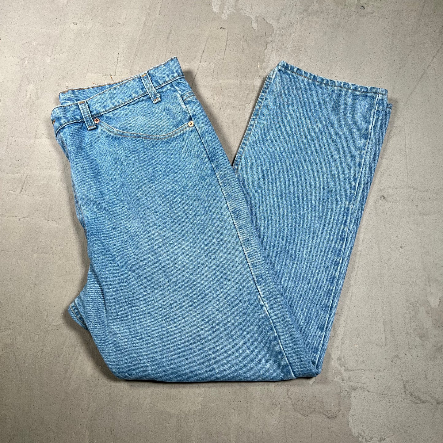 Levis Orange Tab Blue Denim Jeans size 38x30 USED v19977
