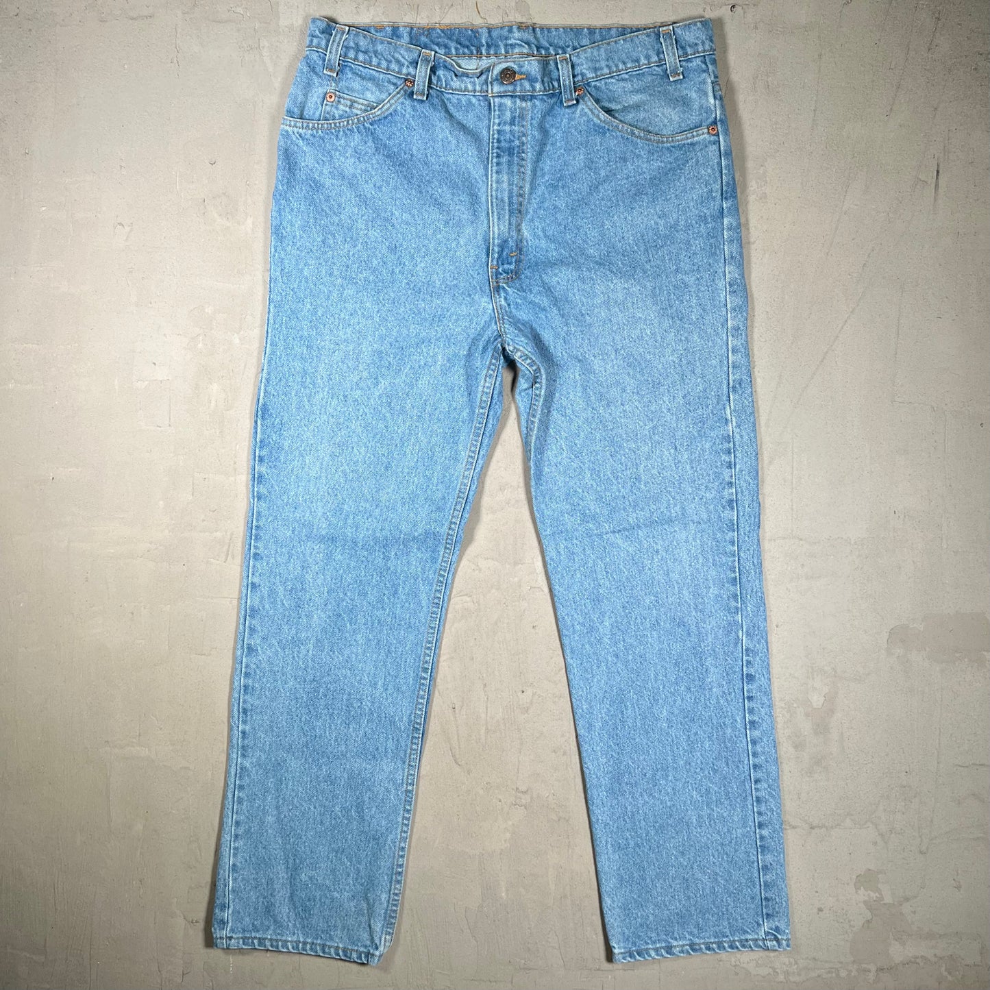 Levis Orange Tab Blue Denim Jeans size 38x30 USED v19977