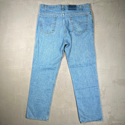 Levis Orange Tab Blue Denim Jeans size 38x30 USED v19977