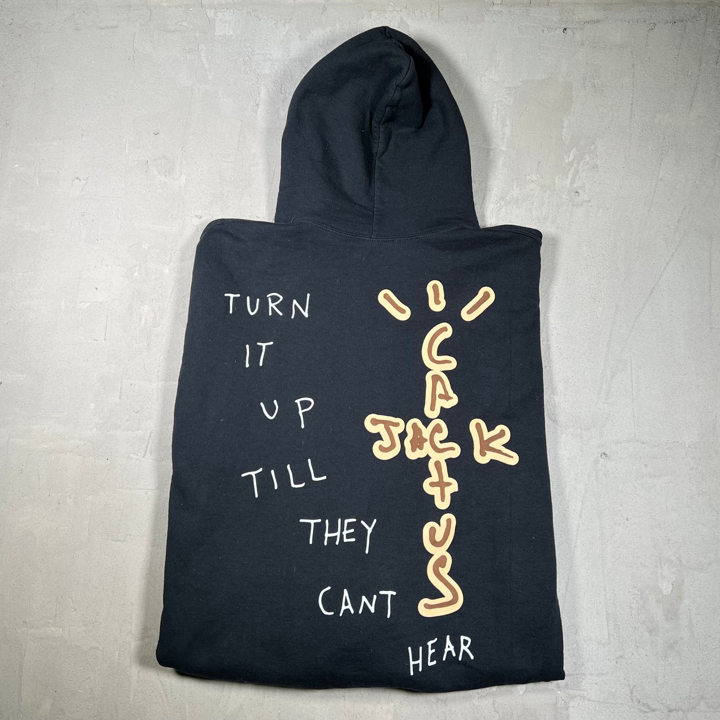 Travis Scott Highest In The Room Black Hoodie Size XL USED x18265