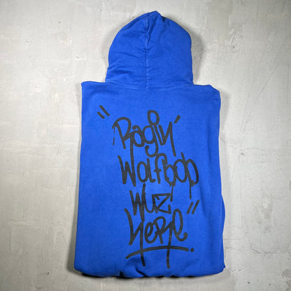 Kid Cudi A Kid Named Cudi Blue Hoodie Size XL USED x18264